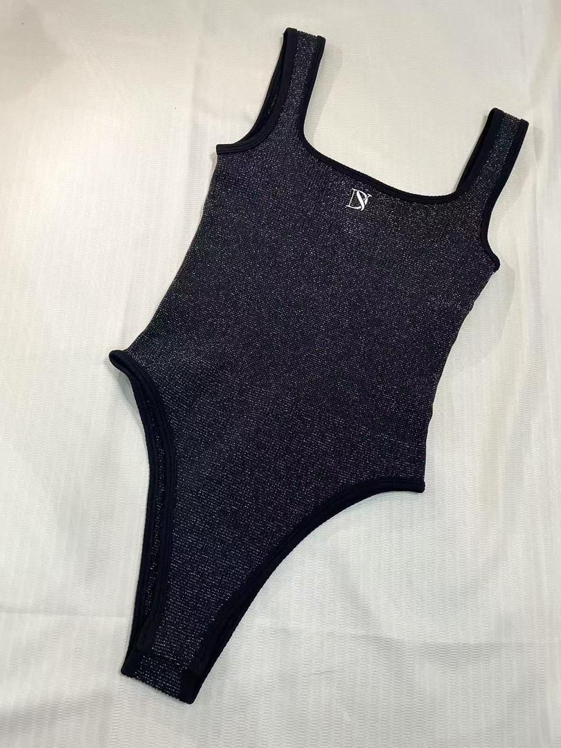 Women's Double Straps Body Shaper Workout Gym Yoga Bodysuit