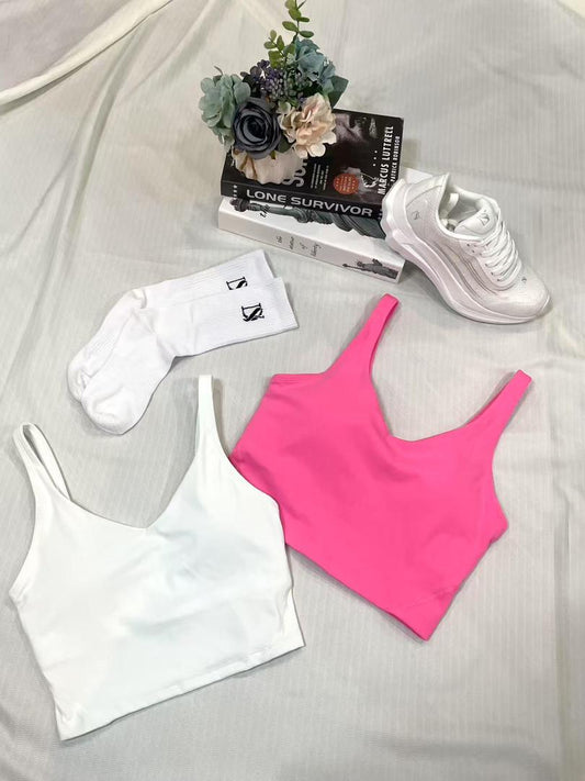 Women's Sports Bra Top, Open Back Sports Bra for Gym, Yoga, Fitness