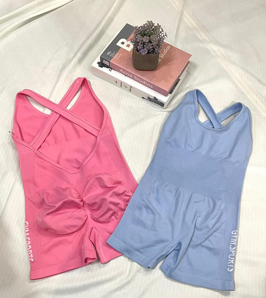 Women's Crisscross Straps Body Shaper Workout Gym Yoga Sports Jumpsuit