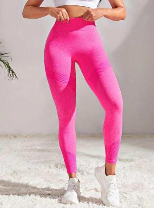 Leggings deportivos bicolor para mujer, realzadores de glúteos con estampados transparentes, para gimnasio, yoga