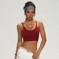 Top bra deportivo para mujer con tirantes cruzados, para entrenamiento, gimnasio, yoga, fitness