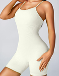 Body femenino con tirantes dobles, moldea el cuerpo, para entrenamiento, gimnasio y yoga
