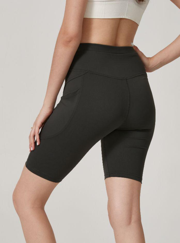 Pantalones cortos deportivos de realce de glúteos para mujer, de color rosa, para modelar el cuerpo, para hacer ejercicio, para gimnasio, para yoga y para fitness