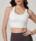 Top bra deportivo para mujer con tirantes cruzados, sin espalda, para entrenamiento, gimnasio, yoga, fitness