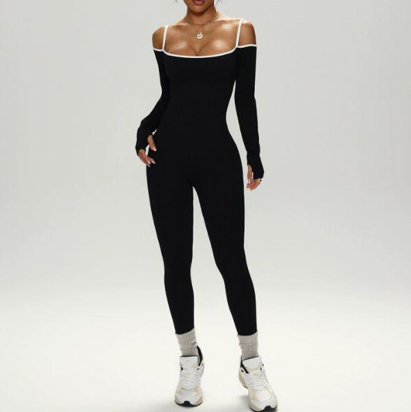 Body femenino con tirantes dobles, moldea el cuerpo, para entrenamiento, gimnasio y yoga