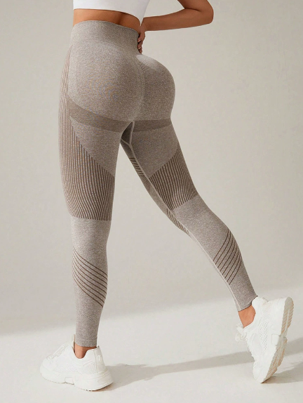 Leggings deportivos para mujer que levantan glúteos en color liso, para gimnasio y yoga