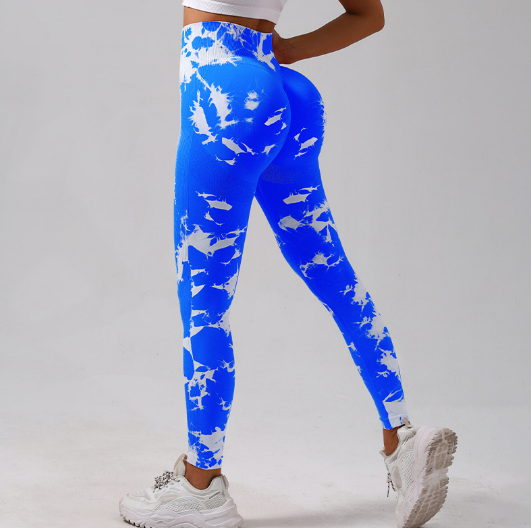 Leggings deportivos con estampado de malla de dos tonos para mujer, para gimnasio y yoga