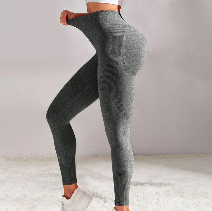 Leggings deportivos bicolor para mujer, realzadores de glúteos con estampados transparentes, para gimnasio, yoga
