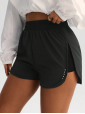 Pantalones cortos deportivos para mujer que realzan los glúteos en color azul, para entrenamiento, gimnasio, yoga y fitness