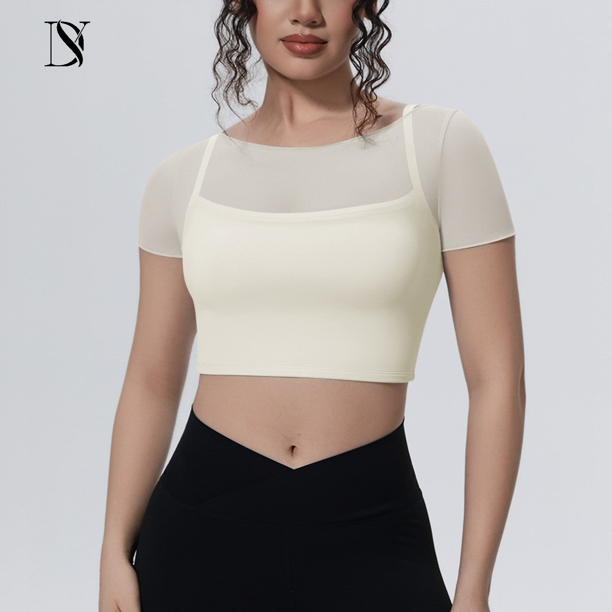 Top deportivo para mujer con espalda cruzada para hacer ejercicio, gimnasio, yoga