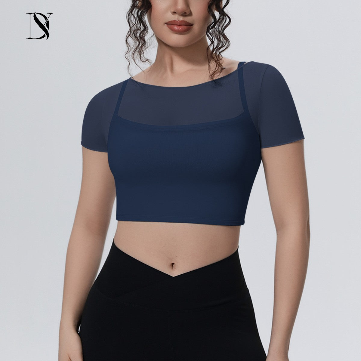Top deportivo para mujer con espalda cruzada para hacer ejercicio, gimnasio, yoga